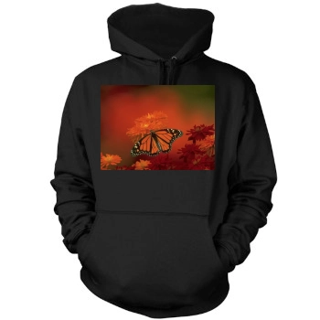 Flowers Mens Pullover Hoodie Sweatshirt