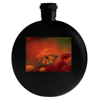 Flowers Round Flask