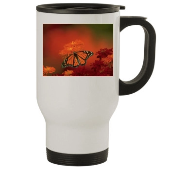 Flowers Stainless Steel Travel Mug