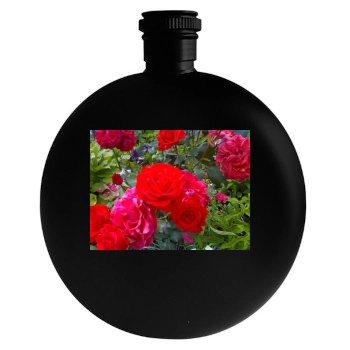 Flowers Round Flask