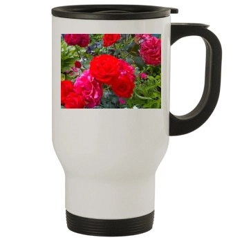 Flowers Stainless Steel Travel Mug