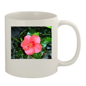 Flowers 11oz White Mug