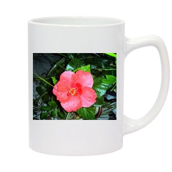 Flowers 14oz White Statesman Mug