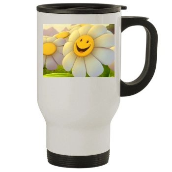 Flowers Stainless Steel Travel Mug