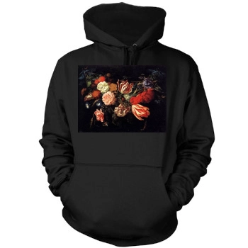 Flowers Mens Pullover Hoodie Sweatshirt