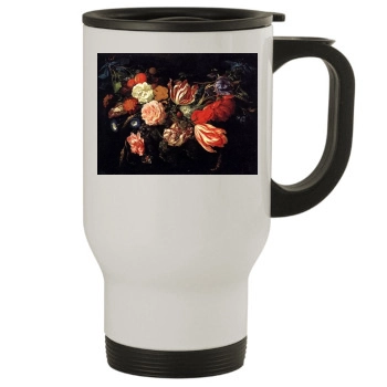 Flowers Stainless Steel Travel Mug