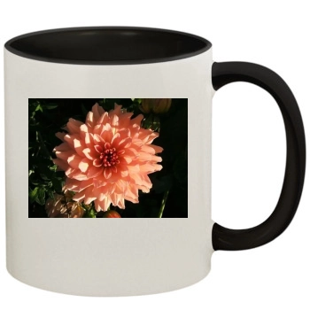 Flowers 11oz Colored Inner & Handle Mug