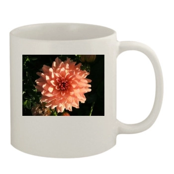 Flowers 11oz White Mug