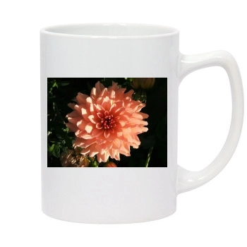 Flowers 14oz White Statesman Mug