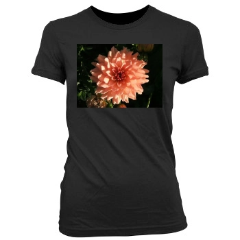 Flowers Women's Junior Cut Crewneck T-Shirt