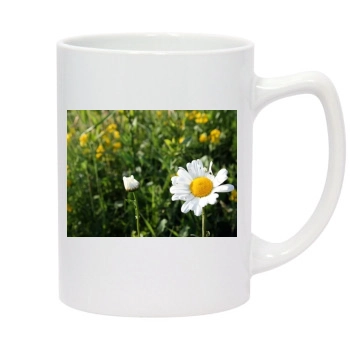 Flowers 14oz White Statesman Mug