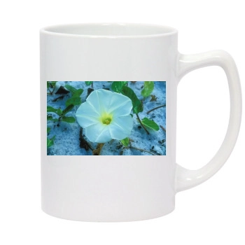 Flowers 14oz White Statesman Mug