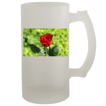 Flowers 16oz Frosted Beer Stein