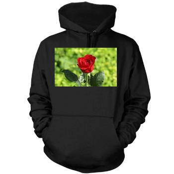 Flowers Mens Pullover Hoodie Sweatshirt