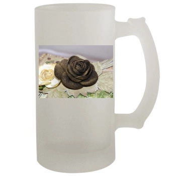 Flowers 16oz Frosted Beer Stein