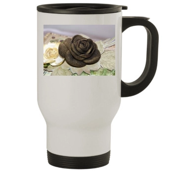 Flowers Stainless Steel Travel Mug