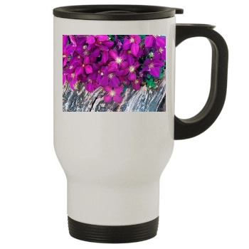 Flowers Stainless Steel Travel Mug