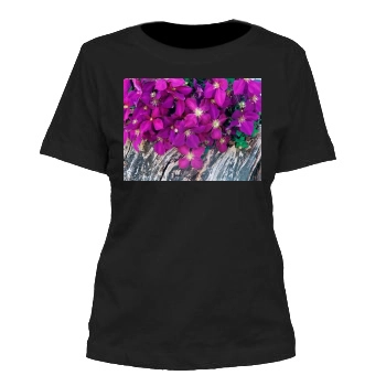 Flowers Women's Cut T-Shirt