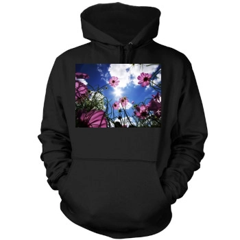 Flowers Mens Pullover Hoodie Sweatshirt