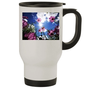 Flowers Stainless Steel Travel Mug