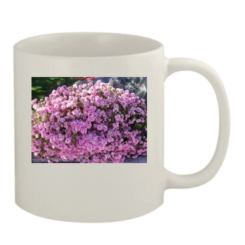 Flowers 11oz White Mug