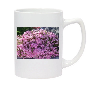 Flowers 14oz White Statesman Mug