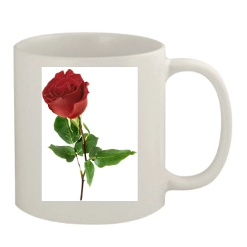 Flowers 11oz White Mug