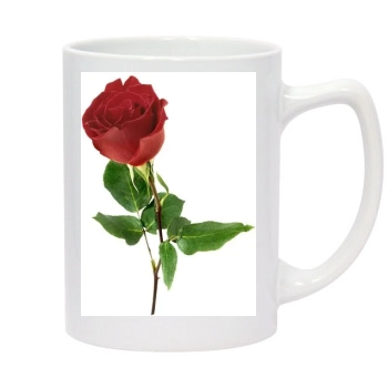 Flowers 14oz White Statesman Mug