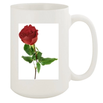 Flowers 15oz White Mug