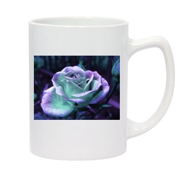 Flowers 14oz White Statesman Mug