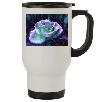 Flowers Stainless Steel Travel Mug