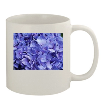 Flowers 11oz White Mug