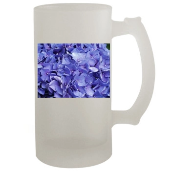 Flowers 16oz Frosted Beer Stein