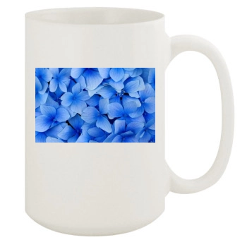 Flowers 15oz White Mug