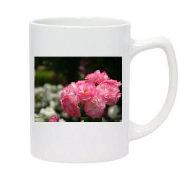 Flowers 14oz White Statesman Mug