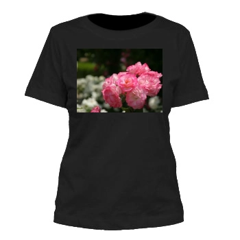 Flowers Women's Cut T-Shirt