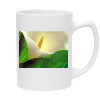 Flowers 14oz White Statesman Mug