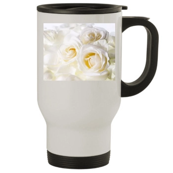 Flowers Stainless Steel Travel Mug