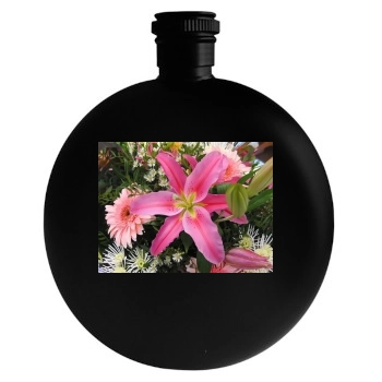 Flowers Round Flask