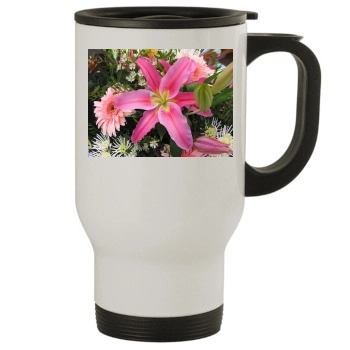 Flowers Stainless Steel Travel Mug