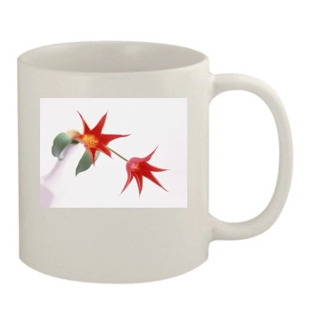 Flowers 11oz White Mug