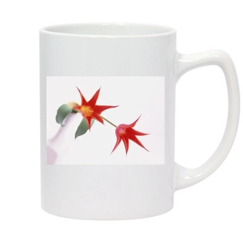 Flowers 14oz White Statesman Mug