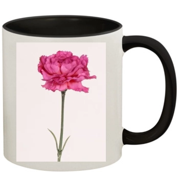 Flowers 11oz Colored Inner & Handle Mug