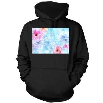 Flowers Mens Pullover Hoodie Sweatshirt