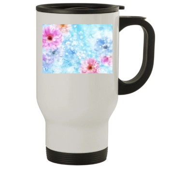 Flowers Stainless Steel Travel Mug