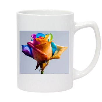 Flowers 14oz White Statesman Mug