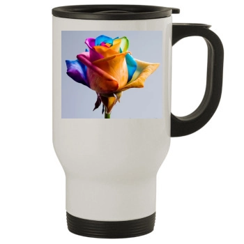 Flowers Stainless Steel Travel Mug