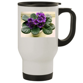 Flowers Stainless Steel Travel Mug