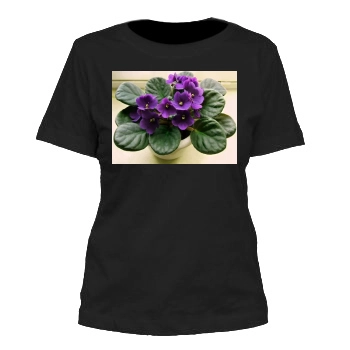 Flowers Women's Cut T-Shirt