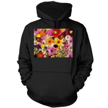 Flowers Mens Pullover Hoodie Sweatshirt